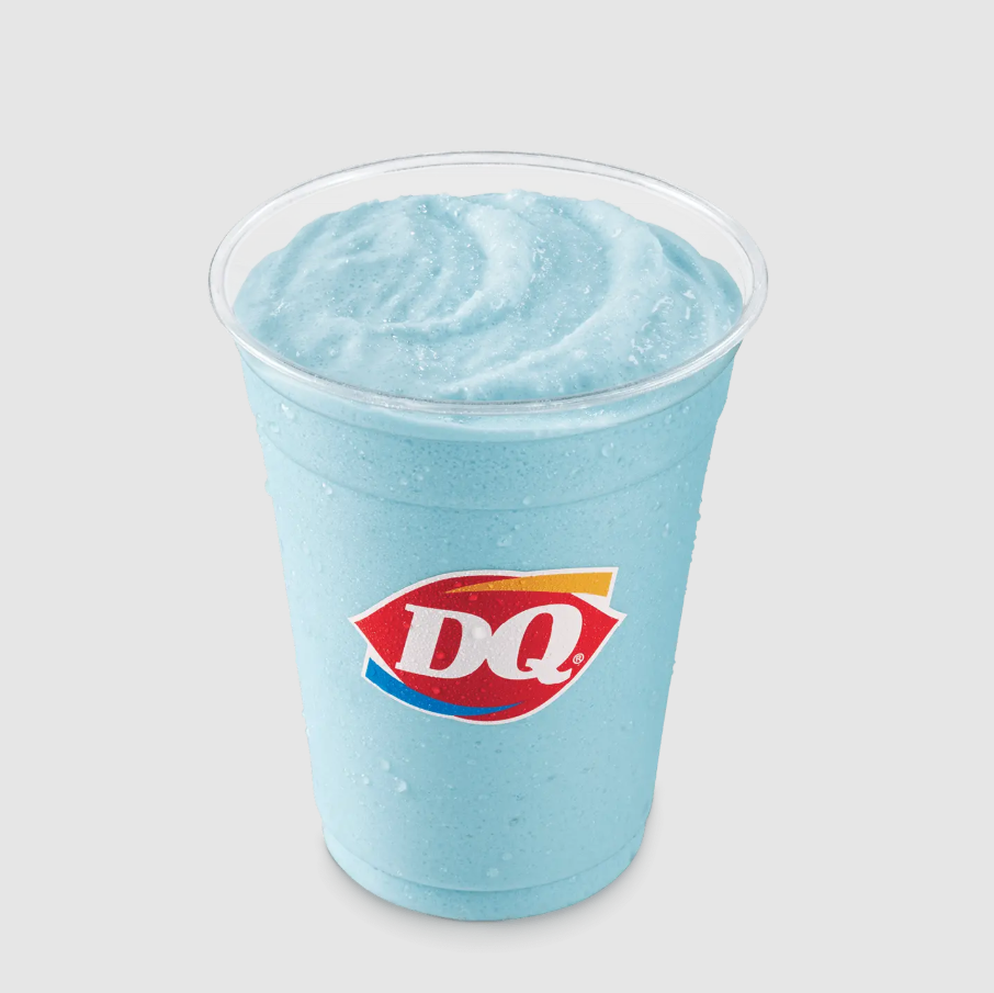 Dairy Queen Menu 2026 | DQ, Blizzard Treats, Cakes & Meals 80 Blue Raspberry Arctic Rush Misty® Freeze
