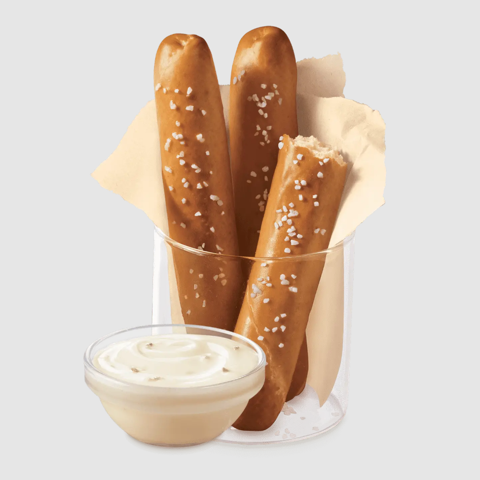 Dairy Queen Menu 2026 | DQ, Blizzard Treats, Cakes & Meals 104 Pretzel Sticks with Zesty Queso