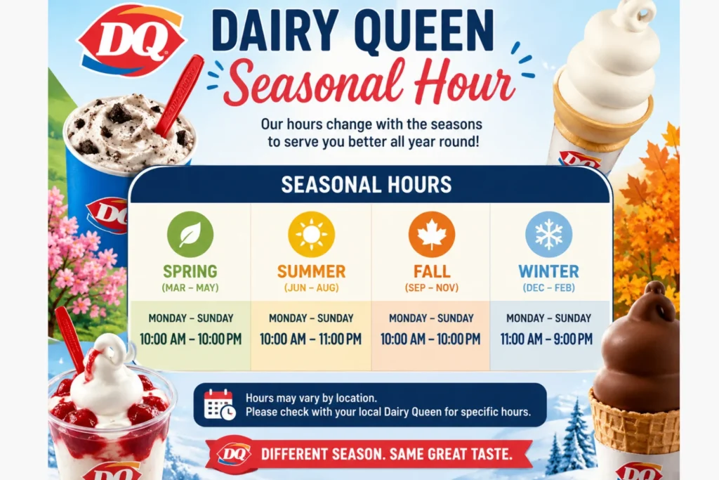 Dairy Queen Hours 2026 | DQ Opening Times, Closing Hours & Holiday Schedule 3 Dairy Queen Hours